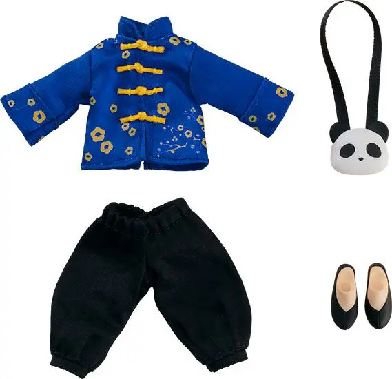 Original Character Parts for Nendoroid Doll Figures Outfit Set: Short Length Chinese Outfit (Blue) termékfotó