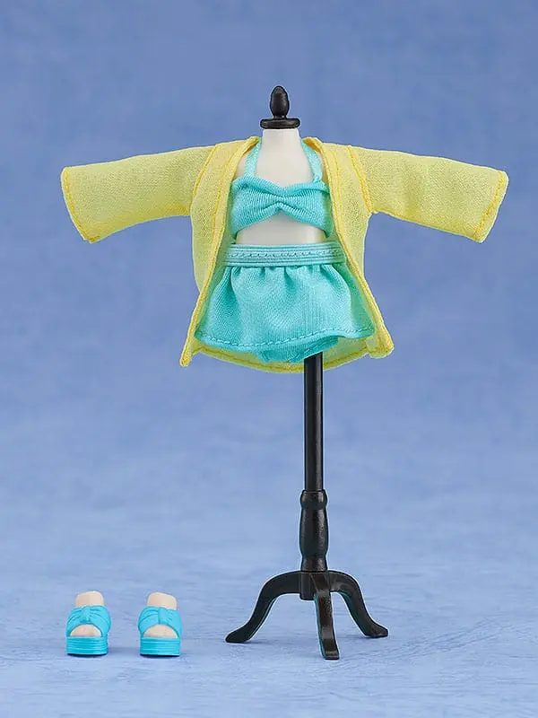 Original Character Parts for Nendoroid Doll Figures Outfit Set: Swimsuit - Girl (Light Blue) termékfotó