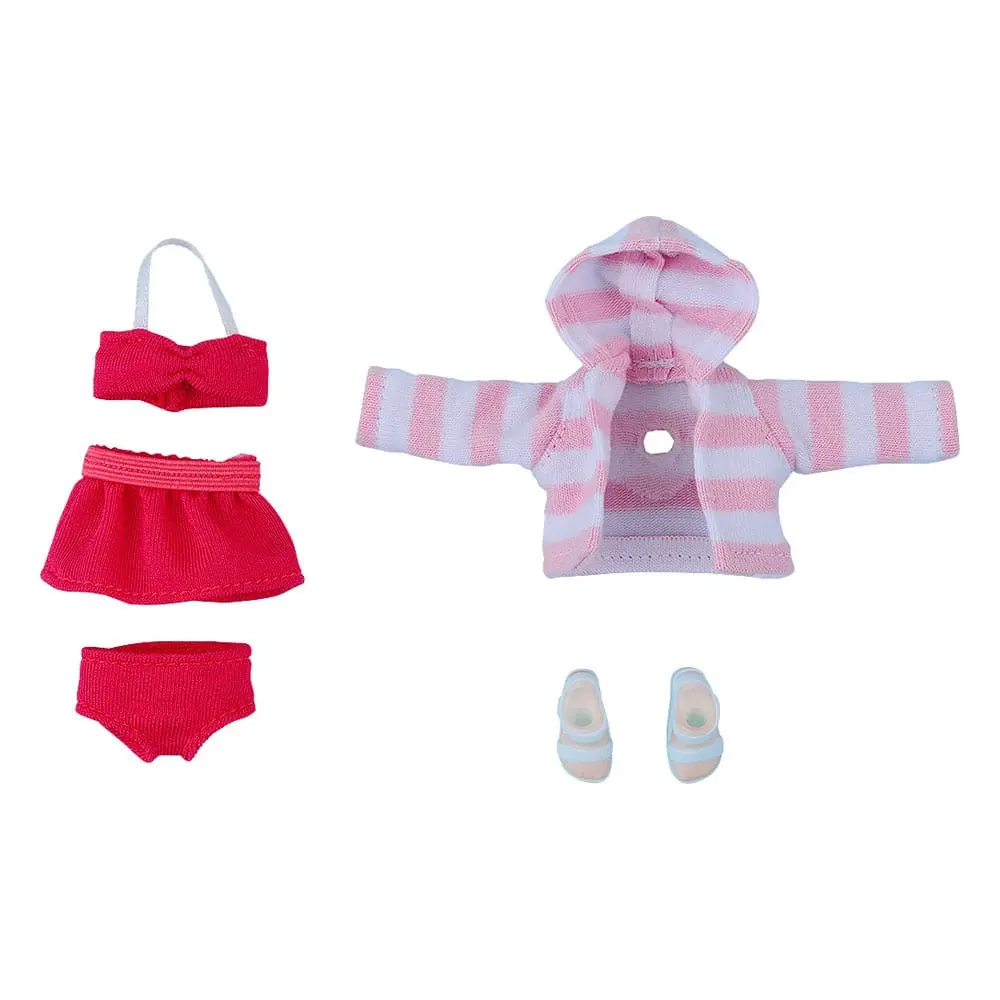 Original Character Parts for Nendoroid Doll Figures Outfit Set: Swimsuit - Girl (Red) termékfotó