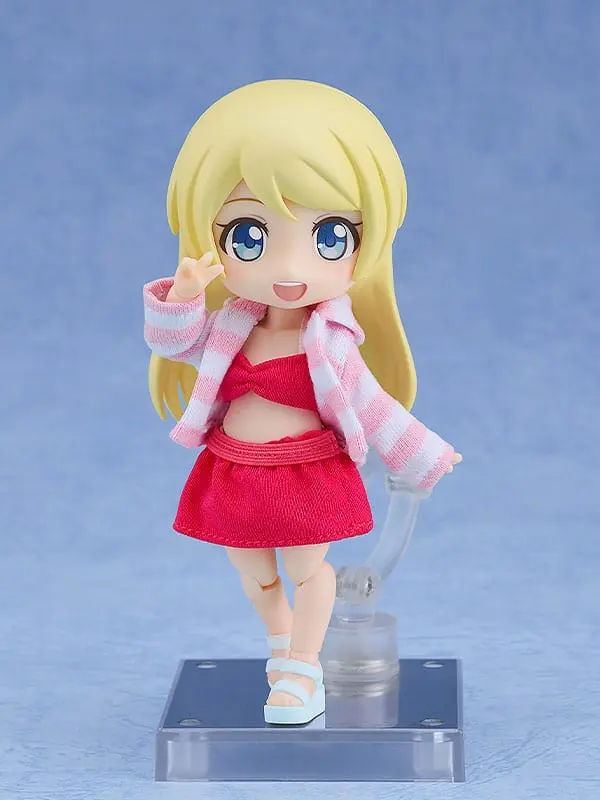 Original Character Parts for Nendoroid Doll Figures Outfit Set: Swimsuit - Girl (Red) termékfotó