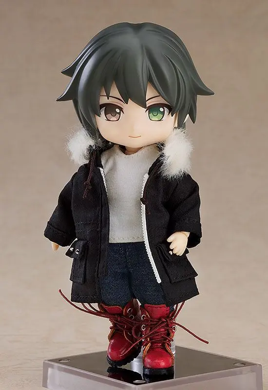 Original Character Parts for Nendoroid Doll Figures Warm Clothing Set: Boots & Mod Coat (Black) termékfotó