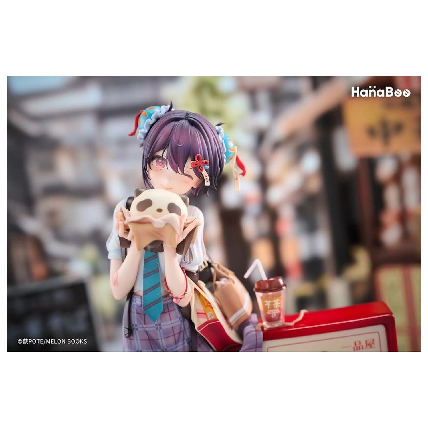 Original Character PVC figura 1/6 Panda Nikuman-chan Illustrated by Ogipote 26 cm termékfotó