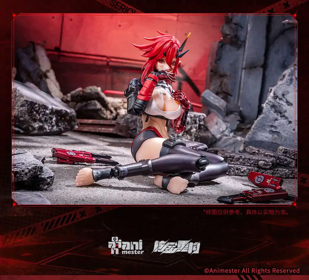 Original Character Seamless 1/9 Wolf-Mastiff Force Karas Samurai akciófigura 20 cm termékfotó