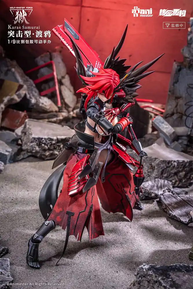 Original Character Seamless 1/9 Wolf-Mastiff Force Karas Samurai akciófigura 20 cm termékfotó
