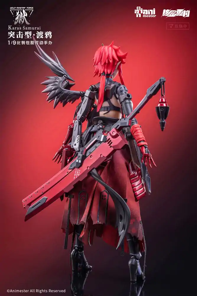 Original Character Seamless 1/9 Wolf-Mastiff Force Karas Samurai akciófigura 20 cm termékfotó