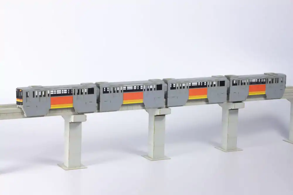 Original Character Series 1000 1/150 Tama Intercity Monorail (4 cars) papír modell készlet 48 cm termékfotó