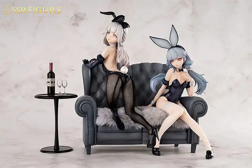 Original Character SSR 1/7 Yi Ren Guan - House of Unhumans Jin Hua: Bunny Ver. + Qiao Er Combinatorial PVC szobor figura 23 cm termékfotó