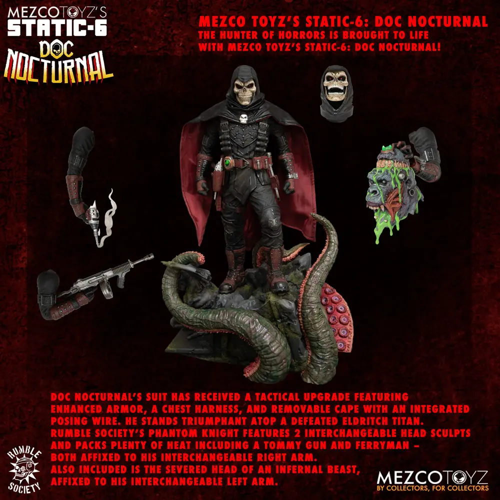 Original Character Static-6 PVC Statue 1/6 Rumble Society - Doc Nocturnal 38 cm termékfotó