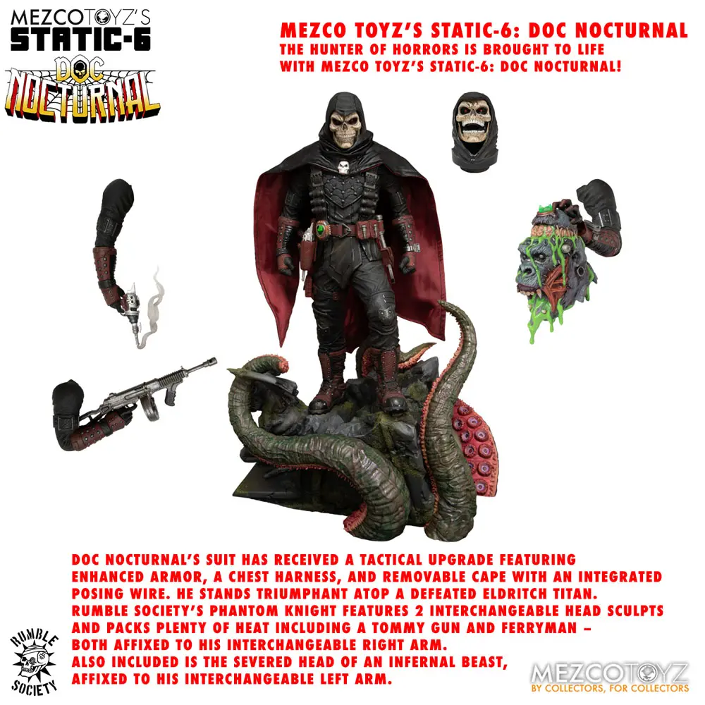 Original Character Static-6 PVC Statue 1/6 Rumble Society - Doc Nocturnal 38 cm termékfotó