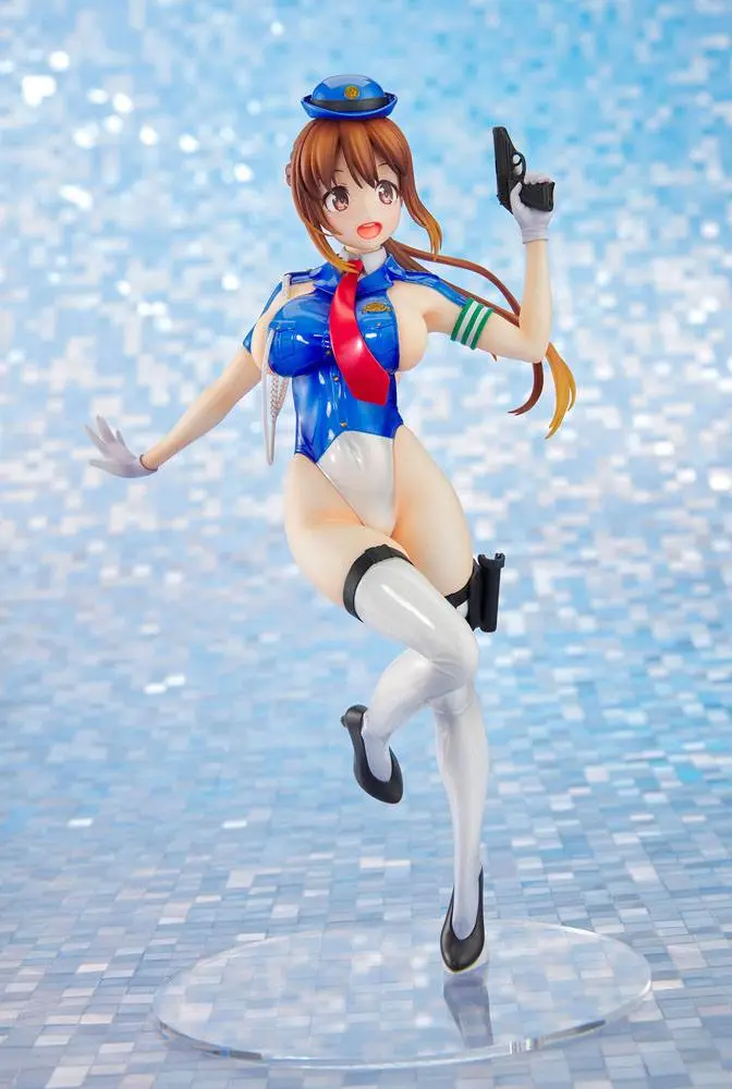 Original Character Thigt Works Series Job1: Cop Asahi Sakurada PVC szobor figura 25 cm termékfotó