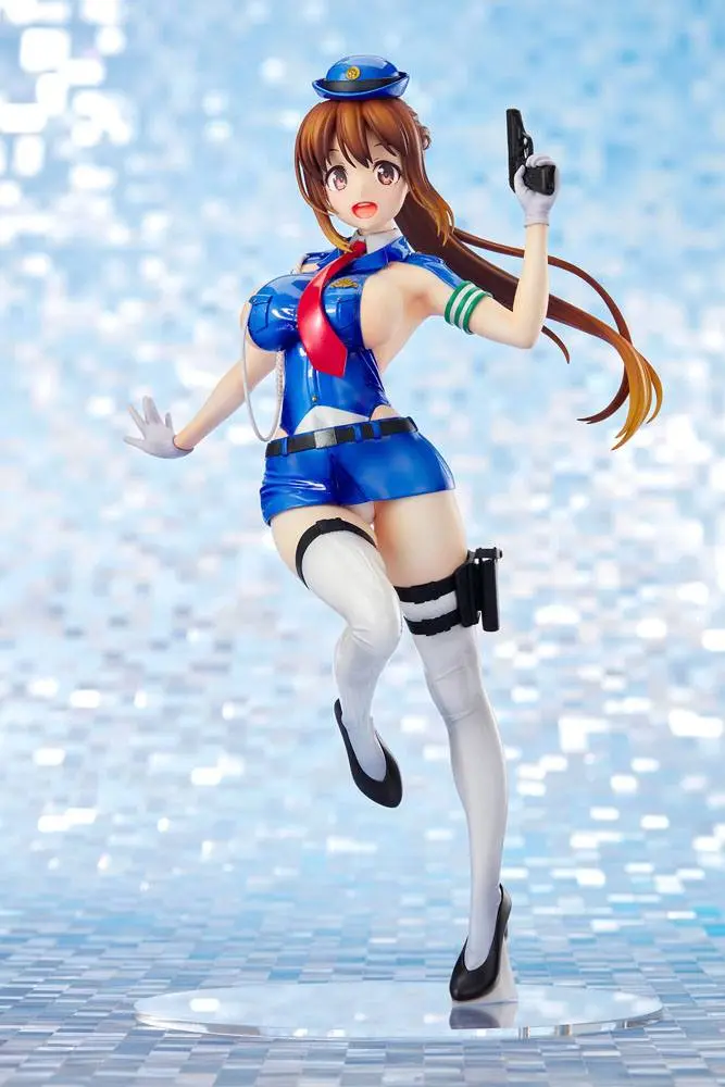 Original Character Thigt Works Series Job1: Cop Asahi Sakurada PVC szobor figura 25 cm termékfotó