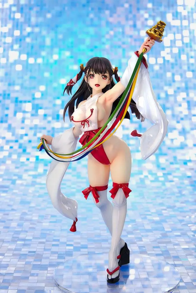 Original Character Tight na Oshigoto #2 - Shrine Maiden Akane Kagura PVC szobor figura 25 cm termékfotó