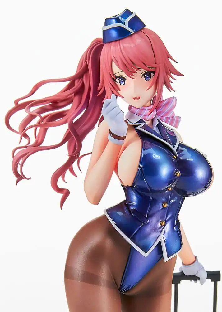 Original Character Tight na Oshigoto Work 3: Cabin Attendant Aya Saionji Antenna Shop PVC szobor figura Limitált kiadás 25 cm termékfotó