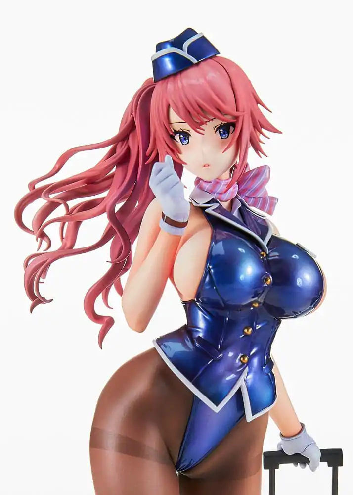 Original Character Tight na Oshigoto Work 3: Cabin Attendant Aya Saionji Antenna Shop PVC szobor figura Limitált kiadás 25 cm termékfotó