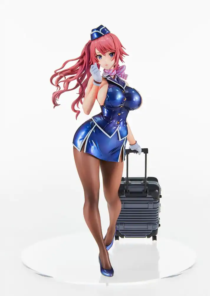 Original Character Tight na Oshigoto Work 3: Cabin Attendant Aya Saionji Antenna Shop PVC szobor figura Limitált kiadás 25 cm termékfotó