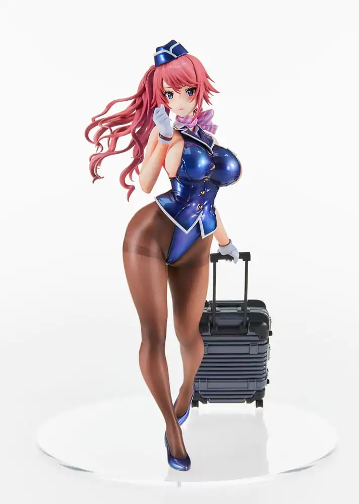 Original Character Tight na Oshigoto Work 3: Cabin Attendant Aya Saionji Antenna Shop PVC szobor figura Limitált kiadás 25 cm termékfotó