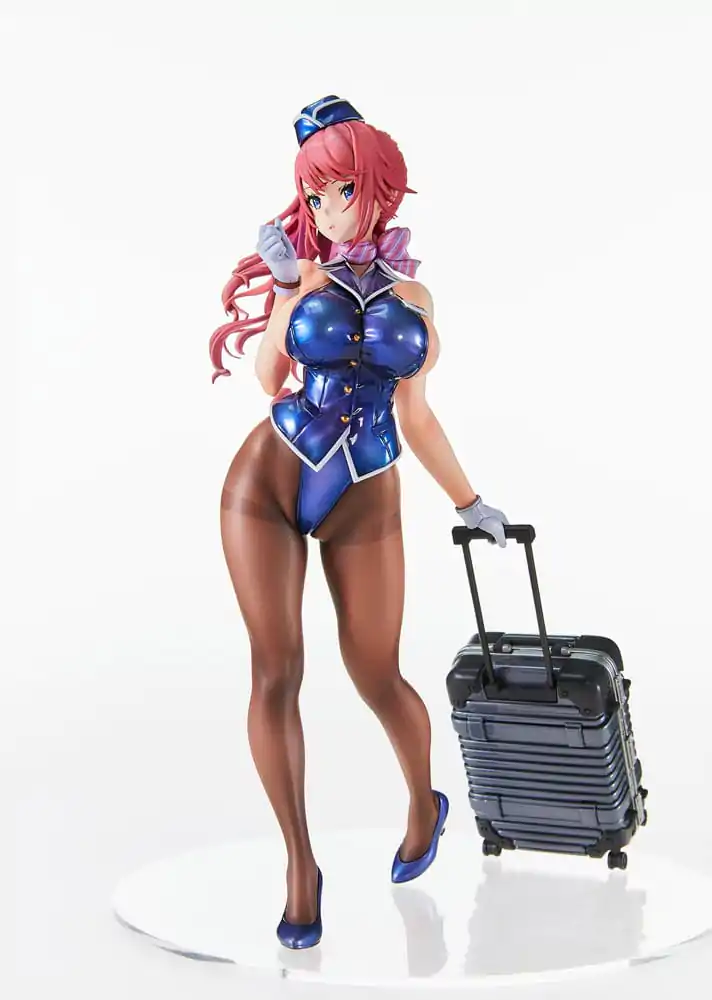 Original Character Tight na Oshigoto Work 3: Cabin Attendant Aya Saionji PVC szobor figura 25 cm termékfotó