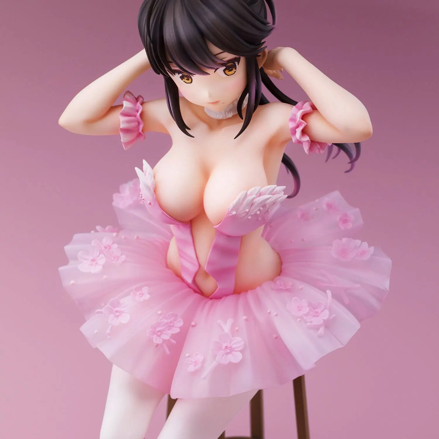 Original CharacterAnmi Illustration Flamingo Ballet Ponytail Girl  PVC szobor figura 24 cm termékfotó