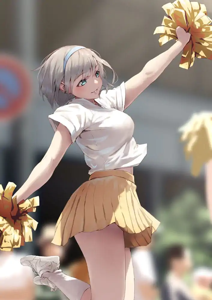 Original Illustration 1/6 Cheerleader Riku illustration by Jonsun Limitált kiadás PVC szobor figura 29 cm termékfotó