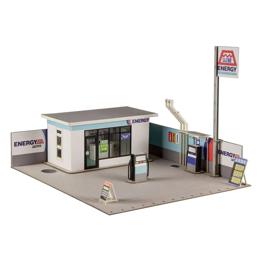 Original Illustration 1/64 1/64 Gas Station papír modell készlet 11 cm (re-run) termékfotó