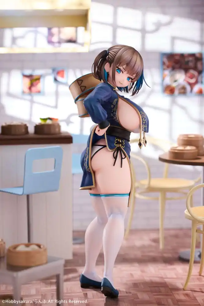 Original Illustration 1/7 Manjuu Musume Tsumugu Illustrated by Ranfu PVC szobor figura 25 cm termékfotó
