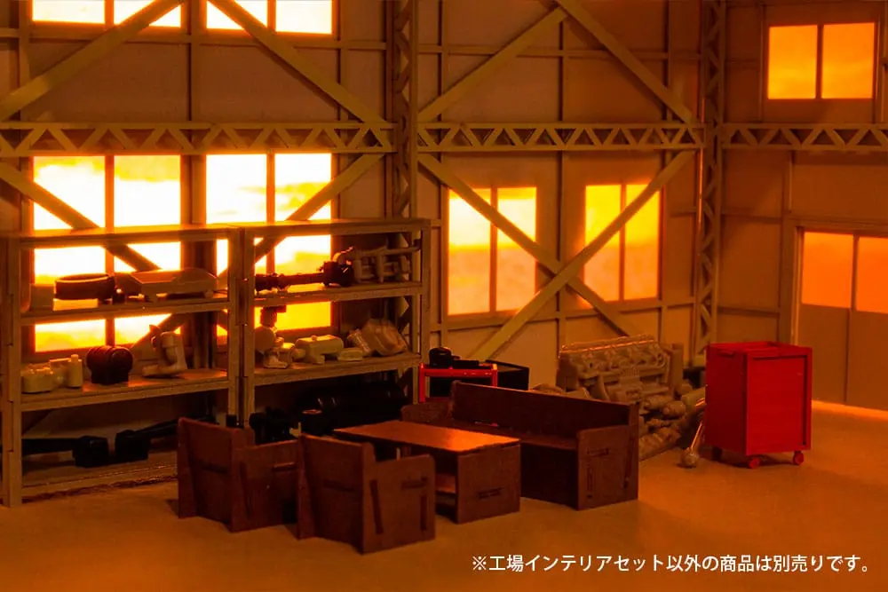 Original Illustration 1/80 1/80 Factoryinterior Set (re-run) papír modell készlet 3 cm termékfotó