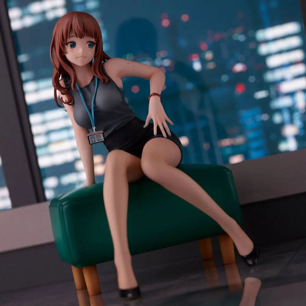 Original Illustration Doshima Illustration Senior Office Lady With Many Moles PVC szobor figura 23 cm termékfotó