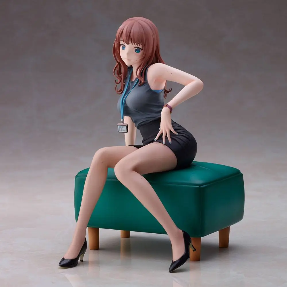 Original Illustration Doshima Illustration Senior Office Lady With Many Moles PVC szobor figura 23 cm termékfotó