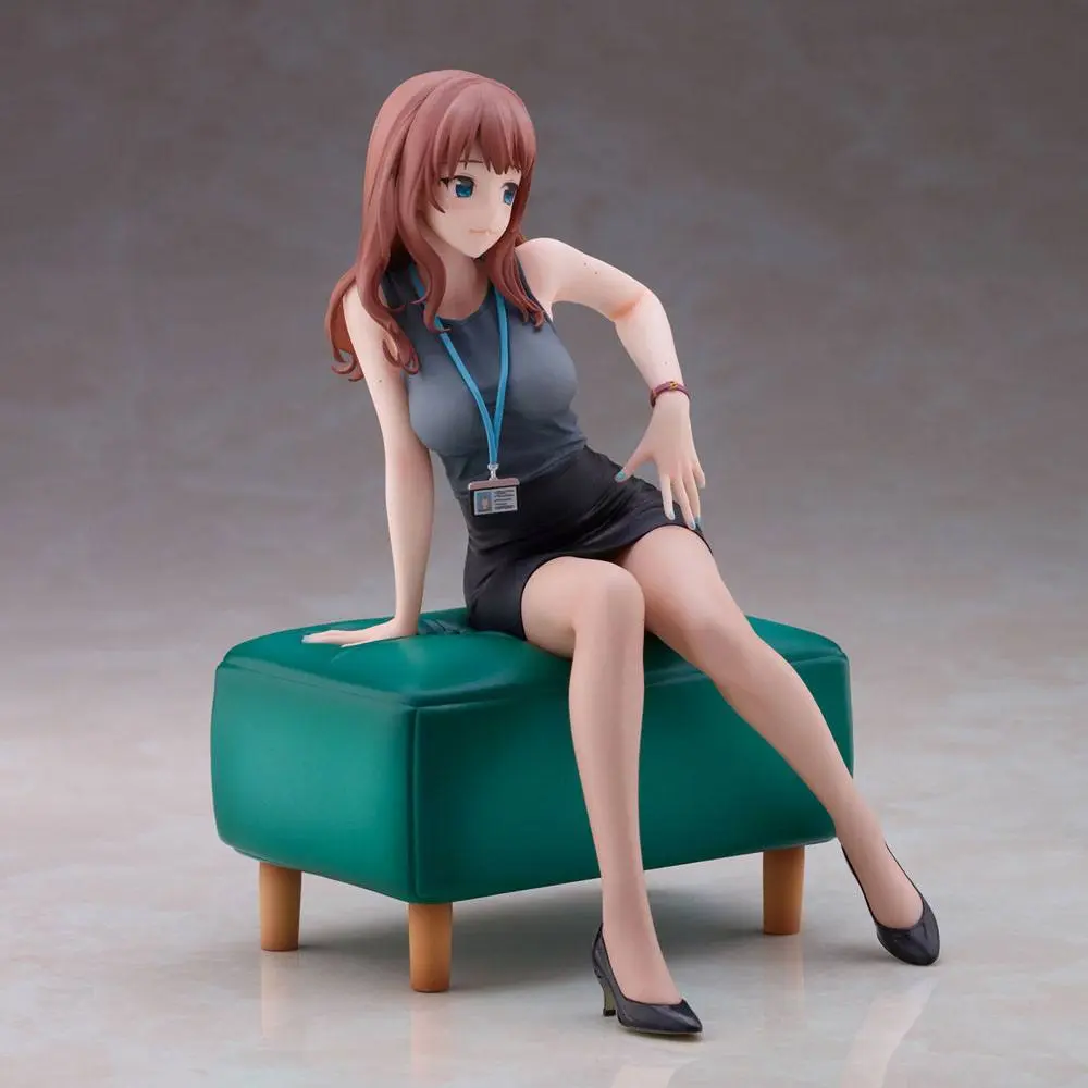Original Illustration Doshima Illustration Senior Office Lady With Many Moles PVC szobor figura 23 cm termékfotó