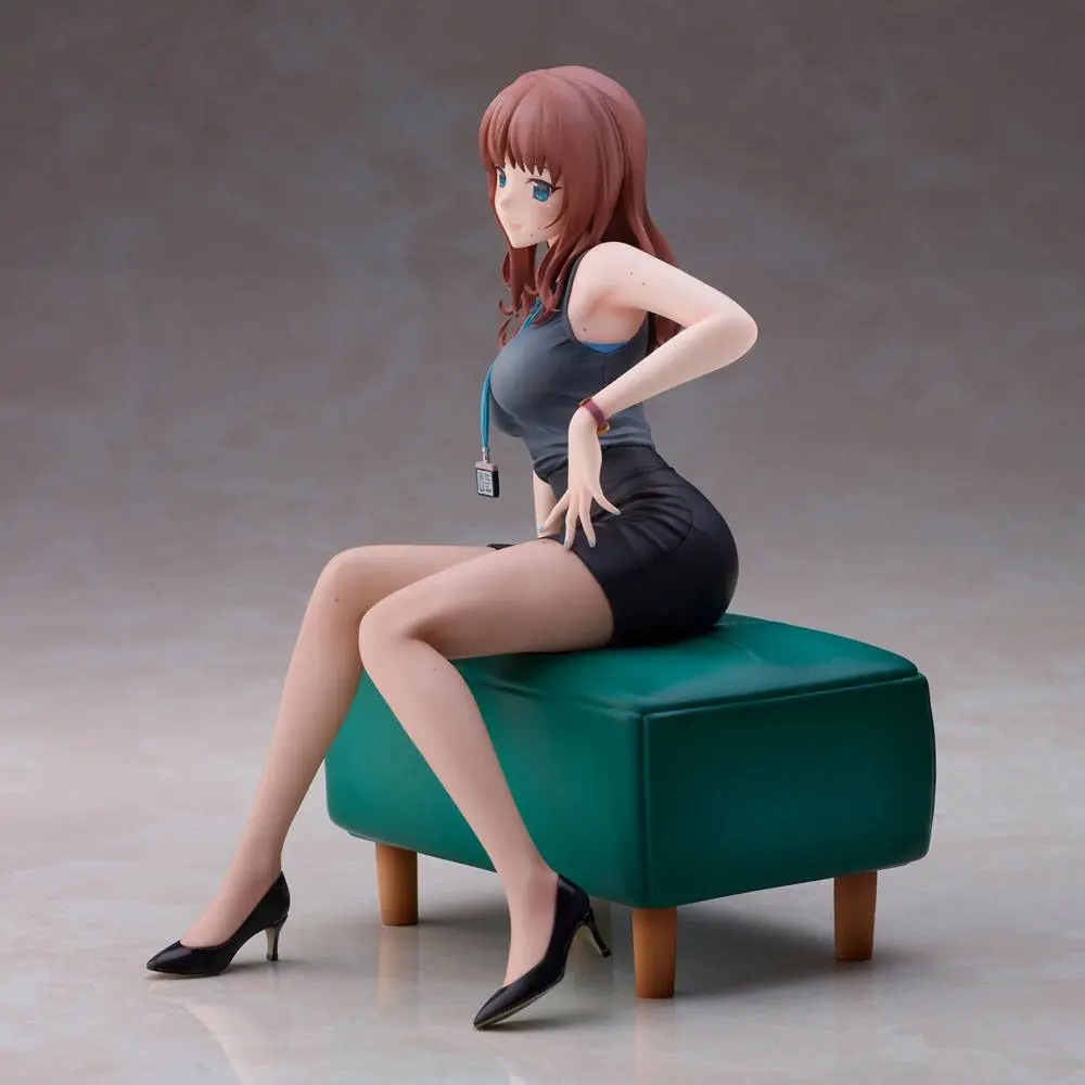 Original Illustration Doshima Illustration Senior Office Lady With Many Moles PVC szobor figura 23 cm termékfotó