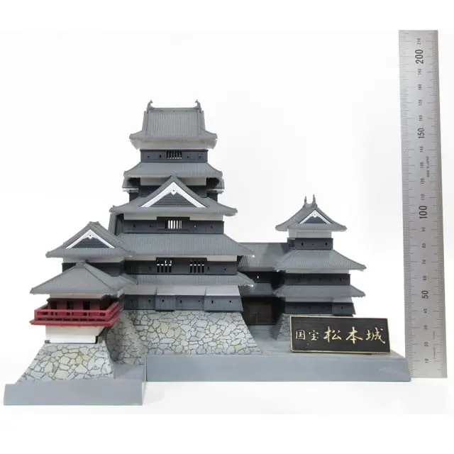 Original Illustration National treasure Matsumoto Castle (third-run) Műanyag modell készlet 18 cm termékfotó