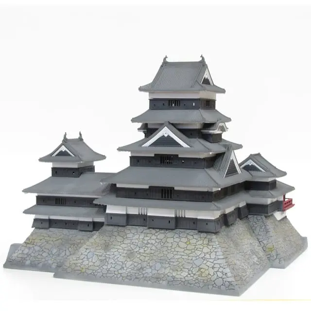 Original Illustration National treasure Matsumoto Castle (third-run) Műanyag modell készlet 18 cm termékfotó