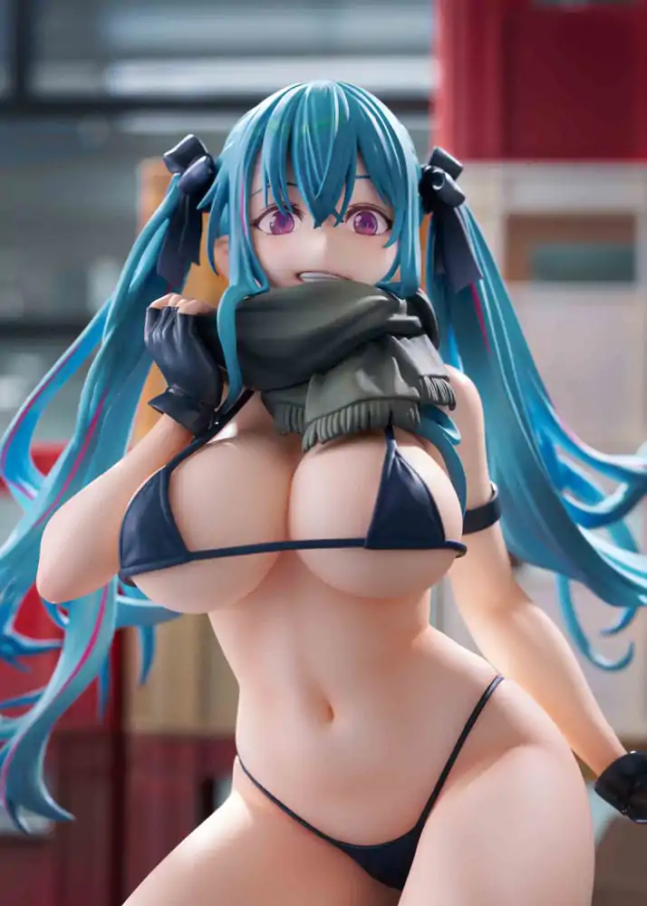 Original Illustration PVC szobor figura 1/7 Warehouse Aoko Illustration by FreeStyle AmiAmi Limitált kiadás 16 cm termékfotó