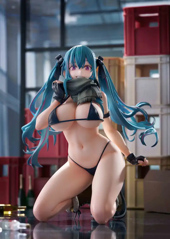 Original Illustration PVC szobor figura 1/7 Warehouse Aoko Illustration by FreeStyle AmiAmi Limitált kiadás 16 cm termékfotó