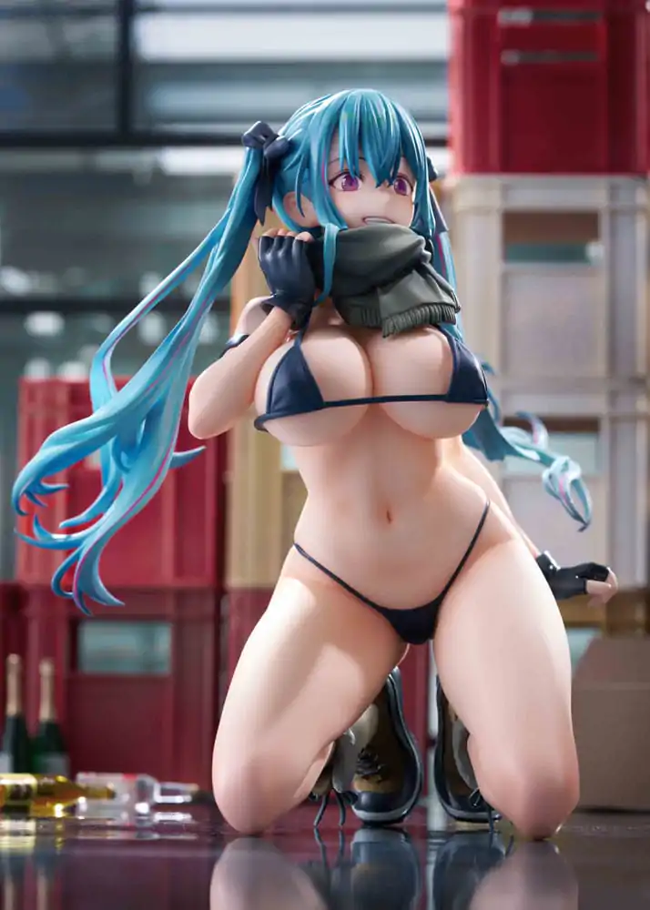 Original Illustration PVC szobor figura 1/7 Warehouse Aoko Illustration by FreeStyle AmiAmi Limitált kiadás 16 cm termékfotó
