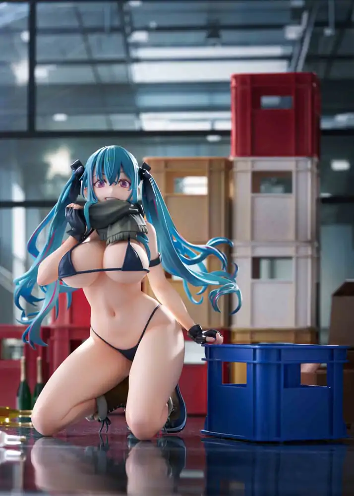 Original Illustration PVC szobor figura 1/7 Warehouse Aoko Illustration by FreeStyle AmiAmi Limitált kiadás 16 cm termékfotó