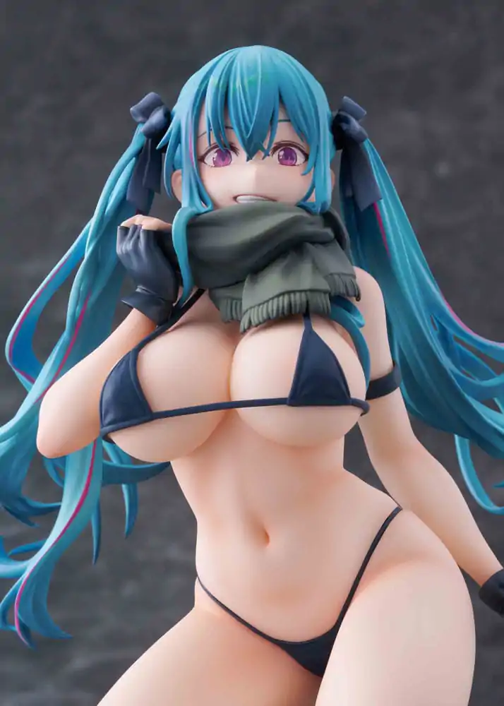 Original Illustration PVC szobor figura 1/7 Warehouse Aoko Illustration by FreeStyle AmiAmi Limitált kiadás 16 cm termékfotó
