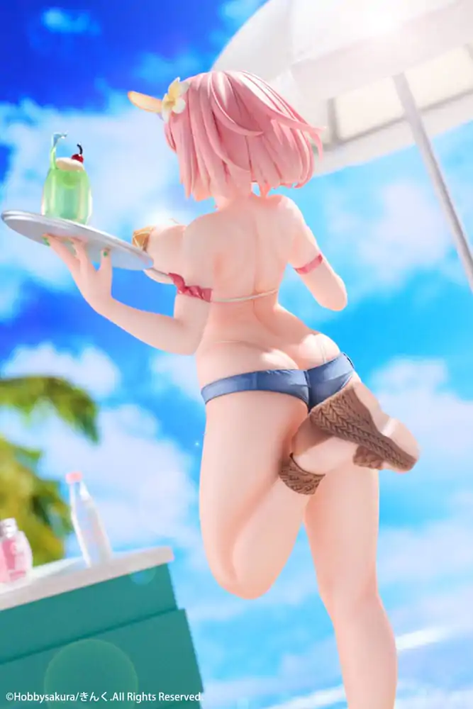 Original Illustration1/7 Summer Waiter illustration by Kink PVC szobor figura Limitált kiadás 25 cm termékfotó