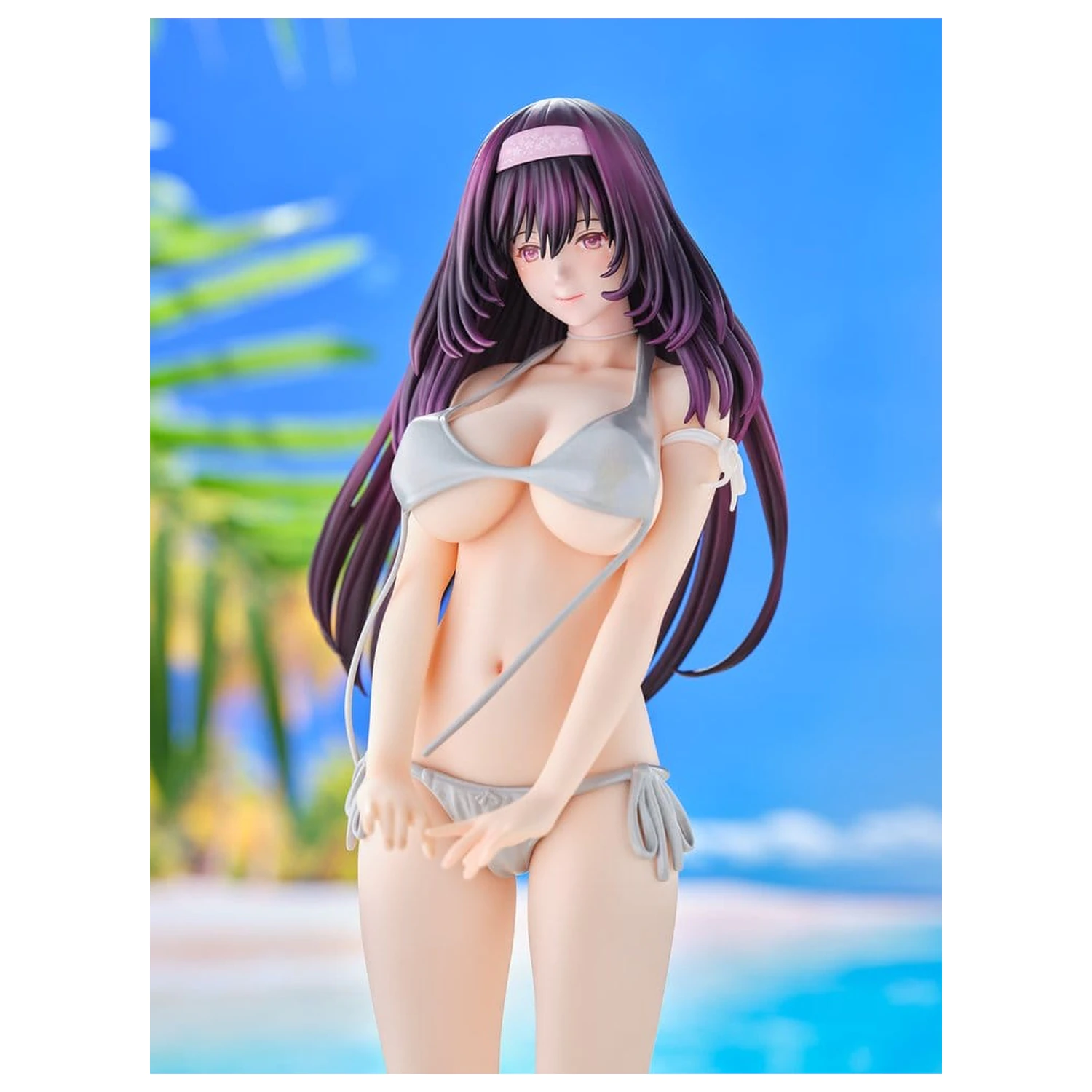 Original Model szobor figura 1/5 Tomoe Sakura Swimsuit Black Hair Ver. Illustration by Toshi Tsutakaze 32 cm termékfotó