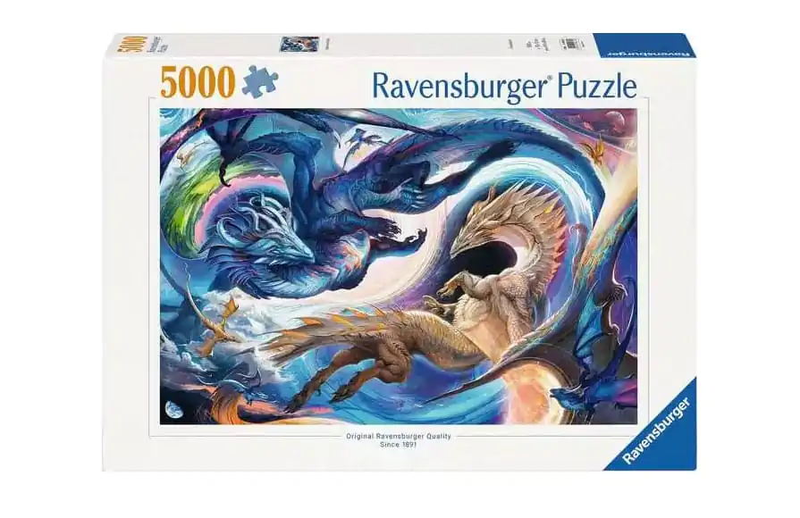 Original Ravensburger Quality puzzle Gigantic dragon festival at day and night (5000 darab) termékfotó