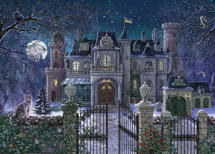 Original Ravensburger Quality The Christmas villa puzzle (1000 darab) termékfotó