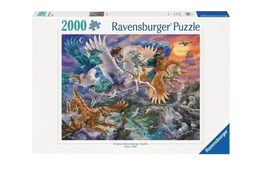 Original Ravensburger Quality Through the air on the Pegasus puzzle (2000 darab) termékfotó