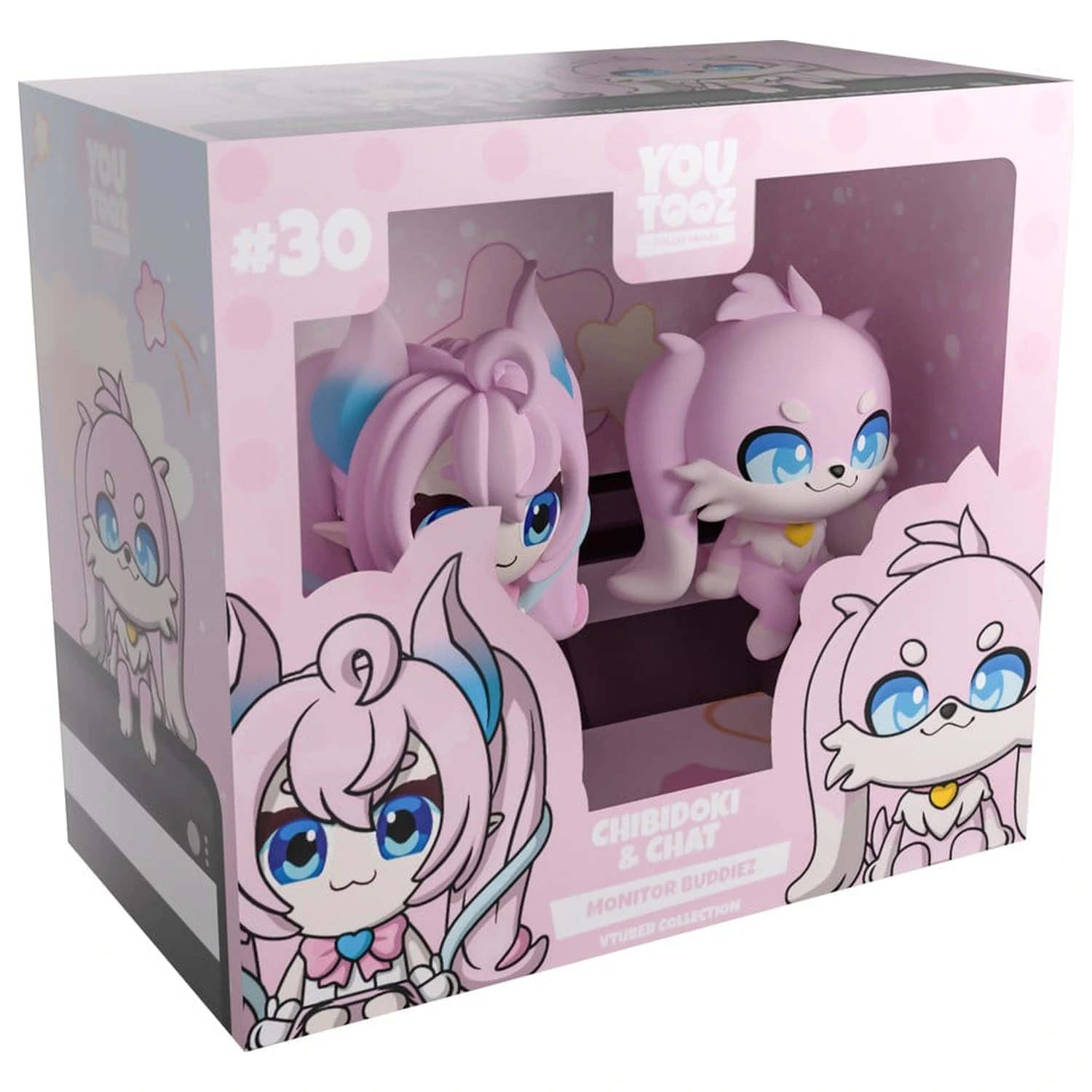 Original Vinyl figurák Chibidoki & Chat Monitor Buddiez 7 cm termékfotó