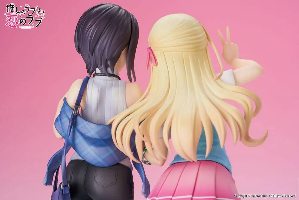 OshiRabu: Waifus Over Husbandos 1/7 Ren Furutachi &amp; Akuru Hayahoshi szobor figurák 23 cm termékfotó