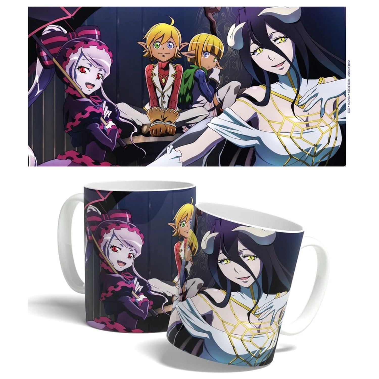 Overlord Albedo, Aura, Mare & Shalltear bögre 325 ml    termékfotó