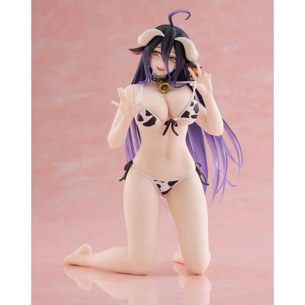 Overlord Albedo Cow-Print Swimsuit Desktop Cute figura 13cm termékfotó