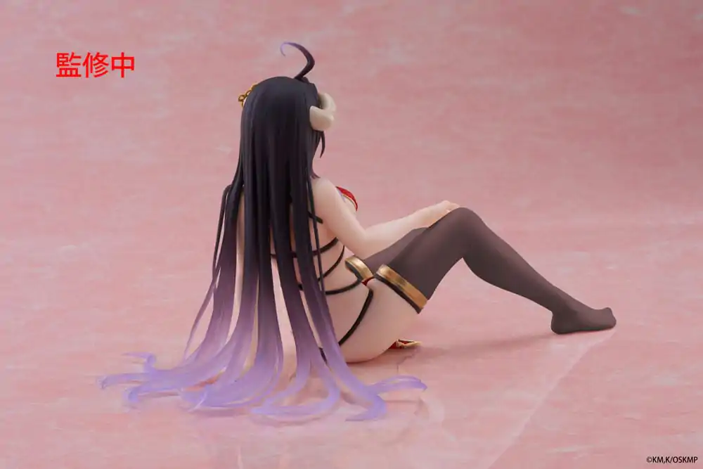 Overlord Desktop Cute figura Albedo Chinese Dress Ver. Renewal PVC szobor figura 13 cm termékfotó