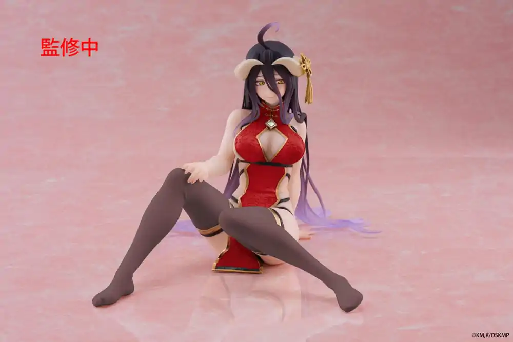 Overlord Desktop Cute figura Albedo Chinese Dress Ver. Renewal PVC szobor figura 13 cm termékfotó