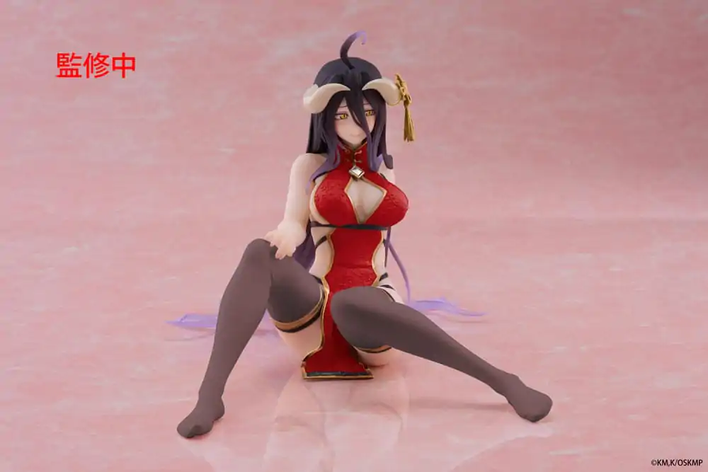 Overlord Desktop Cute figura Albedo Chinese Dress Ver. Renewal PVC szobor figura 13 cm termékfotó