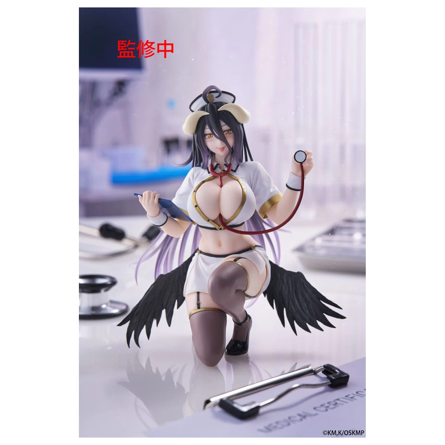 Overlord Desktop Cute figura Albedo Nurse Ver. Renewal PVC szobor figura 13 cm    termékfotó